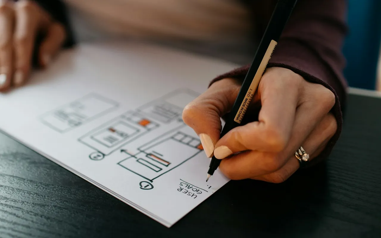 Sketching website wireframes by hand